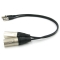 2 mini XLR (F) - 2 XLR (M) длина 0,5 м. 