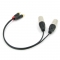 Аудио кабель 2 XLR (M) - 2 RCA стерео, сдвоенный, несимметричный, длина 0,5 метра