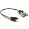 Аудио кабель 2 XLR (F) - 2 RCA стерео, сдвоенный, несимметричный, длина 0,5 метра
