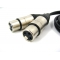 Аудио кабель 2 XLR (F) - 2  RCA несимметричный, длина 1 метр