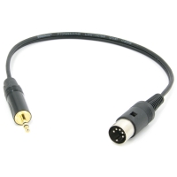 DIN 5 pin - mini JACK 3.5 стерео аудио кабель, сдвоенный, netaudio, GA402 (DIN 5 pin - mini JACK 3.5)