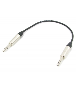 Аудио кабель JACK 6.3 - JACK 6.3 симметричный, балансный, диаметр 5 мм, netaudio, GA201 (TRS 6.3-TRS 6.3) длина 0,5 м. 
