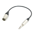 Аудио кабель JACK 6.3 - XLR (M) межблочный, симметричный, балансный, netaudio, GA201, (XLR male-JACK 6.3) длина 3 метра