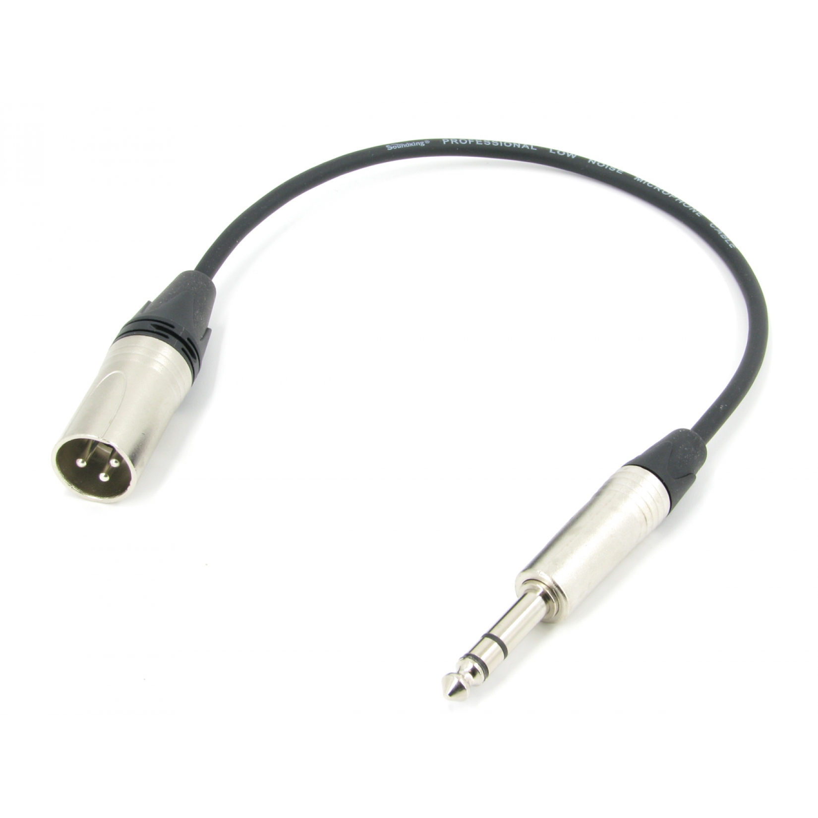 Аудио кабель JACK 6.3 - XLR (M) межблочный, симметричный, балансный, длина 0,5 метра