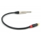 Аудио кабель JACK 6,3 моно - RCA моно, несимметричный, длина 0,5 метра