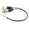 Y кабель mini JACK 3.5 - 2 x XLR (F) несимметричный, netaudio, GA402, длина 0.5 метра