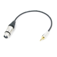 Аудио кабель mini JACK 3.5 - XLR (F) межблочный, симметричный, балансный, netaudio, GA201, (miniTRS 3.5-XLR female) длина 0.5 метра