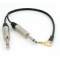 Y кабель mini JACK 3.5 угловой - 2 x JACK 6.3, сдвоенный, длина 0.5 метра