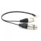 Y кабель mini JACK 3.5 угловой - 2 x XLR (F), сдвоенный, длина 0.5 метра