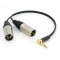 Y кабель mini JACK 3.5 угловой - 2 x XLR (M), сдвоенный, длина 0.5 метра