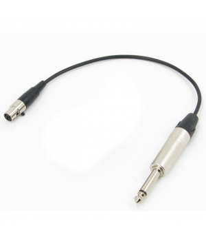 Аудио кабель mini XLR (F) 4 pin - JACK 6.3 аналог CPI FP-RT 4 cordial, диаметр 3мм, netaudio, C202 (mini XLR 4pin - JACK 6.3) длина 0,5 метра