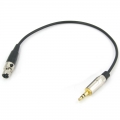 Аудио кабель mini XLR (F) - mini JACK 3.5 симметричный, балансный, диаметр 3мм, netaudio, C202 (mini XLR F-mini TRS) длина 0,5 метра