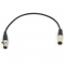 Аудио кабель mini XLR (F) - mini XLR (M) диаметр 3мм, netaudio, длина 0,5 метра