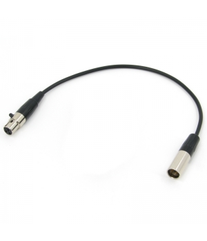 Аудио кабель mini XLR (F) - mini XLR (M) симметричный, балансный, диаметр 3мм, netaudio, C202 (mini XLR F-mini XLR M) длина 0,5 метра