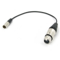 Аудио кабель mini XLR (M)-XLR (F) симметр. балансный, 3мм, netaudio, C202, (mini XLR male - XLR female) длина 0,5 м.