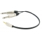 Y кабель mini JACK 3.5 - 2 x JACK 6.3, сдвоенный, длина 1 метр