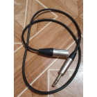 Аудио кабель JACK 6.3 - XLR (M) межблочный, симметричный, балансный, netaudio, GA201, (XLR male-JACK 6.3) длина 1 метр