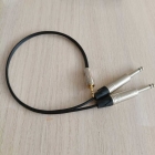 Y кабель mini JACK 3.5 - 2 x JACK 6.3 сдвоенный, несимметричный, стерео, netaudio, GA402, (miniTRS 3.5-2JACK) длина 0.5 метра