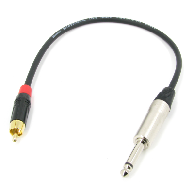 Аудио кабель RCA - JACK 6.3 mono, межблочный, несимметричный, небалансный, netaudio, GA201, (RCA- JACK 6.3 mono) длина 15 метров