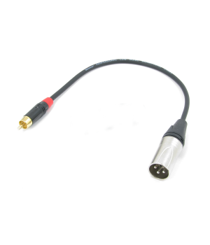 Аудио кабель RCA - XLR (M), межблочный, несимметричный, небалансный, netaudio, GA201, (RCA-XLR male) длина 0,5 метра