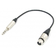 Аудио кабель XLR (F) - JACK 6.3 межблочный, симметричный, балансный, netaudio, GA201, (XLR female-JACK 6.3) длина 1 метр