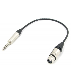 Аудио кабель XLR (F) - JACK 6.3 межблочный, симметричный, балансный, netaudio, GA201, (XLR female-JACK 6.3) длина 0,5 метра