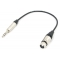 Аудио кабель XLR (F) - JACK 6.3, симметричный, длина 0,5 метра