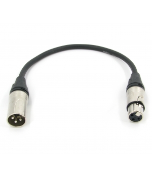 Аудио кабель XLR (M) - XLR (F) симметричный, netaudio C114 (XLR-XLR) длина 0,5 метра 