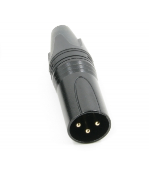 Разъем XLR (M) 3-pin черный