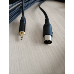 DIN 5 pin - mini JACK 3.5 стерео аудио кабель, сдвоенный, netaudio, GA402 (DIN 5 pin - mini JACK 3.5)