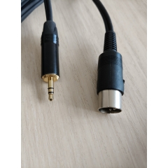 DIN 5 pin - mini JACK 3.5 стерео аудио кабель, сдвоенный, netaudio, GA402 (DIN 5 pin - mini JACK 3.5)