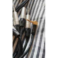 Y кабель mini JACK 3.5 угловой - 2 x JACK сдвоенный, несимметричный, стерео, netaudio, GA402, (miniTRS 3.5 cor-2JACK) длина 0.5 метра