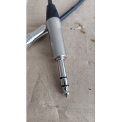 Аудио кабель mini JACK 3.5 - JACK 6.3 симметричный, балансный, диаметр 5мм, netaudio, GA201 (miniTRS-TRS) длина 0,5 метра