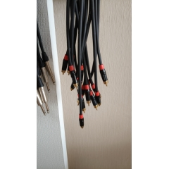 Аудио кабель RCA - JACK 6.3 mono, межблочный, несимметричный, небалансный, netaudio, GA103-10, (RCA- JACK 6.3 mono) длина 0,5 метра