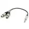Y кабель JACK 6.3 - 2 x XLR (F) сдвоенный, длина 15 метров