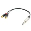 Y кабель JACK 6.3 - 2 x RCA сдвоенный, несимметричный, стерео, netaudio, GA402, (TRS6.3-2RCA) длина 15 метров