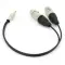 Y кабель mini JACK 3.5 - 2 x XLR (F) несимметричный, netaudio, GA402, длина 0.5 метра