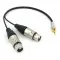 Y кабель mini JACK 3.5 - 2 x XLR (F) несимметричный, netaudio, GA402, длина 0.5 метра