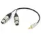 Y кабель mini JACK 3.5 - 2 x XLR (F) несимметричный, netaudio, GA402, длина 0.5 метра