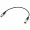 Аудио кабель mini XLR (F) - mini XLR (M) диаметр 3мм, netaudio, длина 0,5 метра