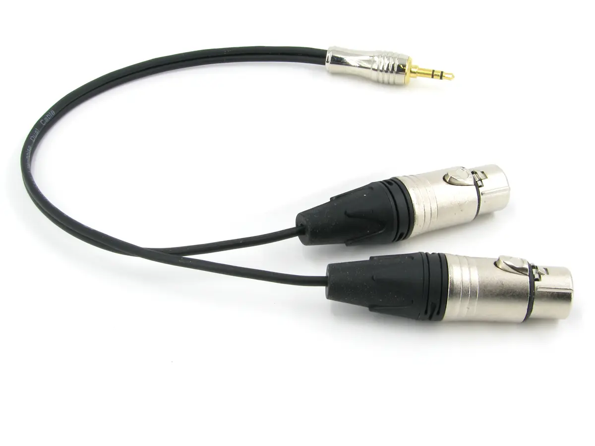 Y кабель mini JACK 3.5 - 2 x XLR female