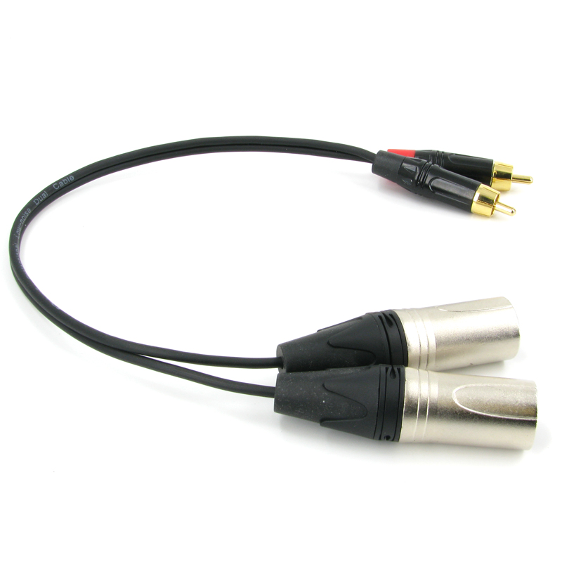 Аудио кабель 2XLR (M) - 2RCA