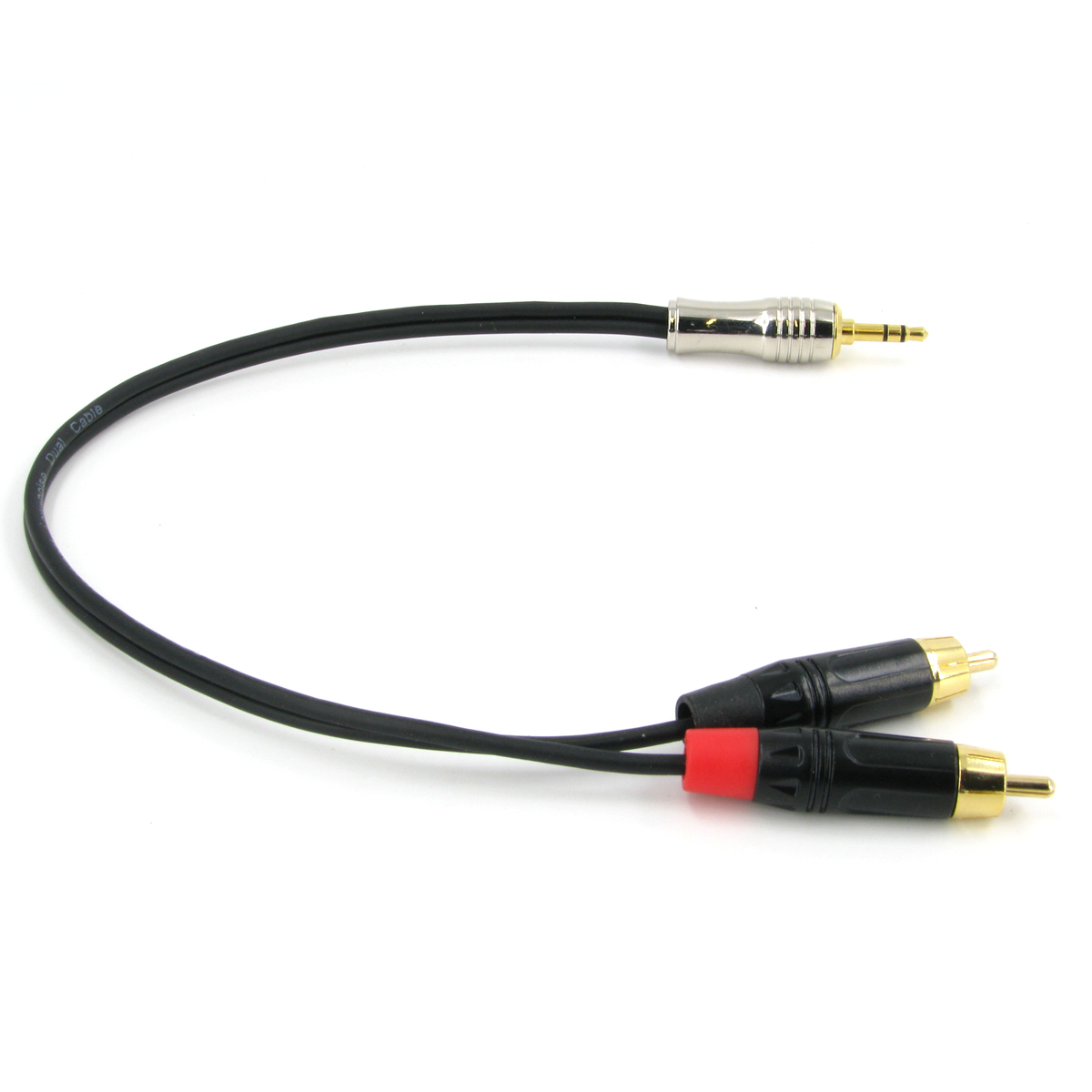 Межблочный аудио кабель 2 RCA - mini JACK 3.5