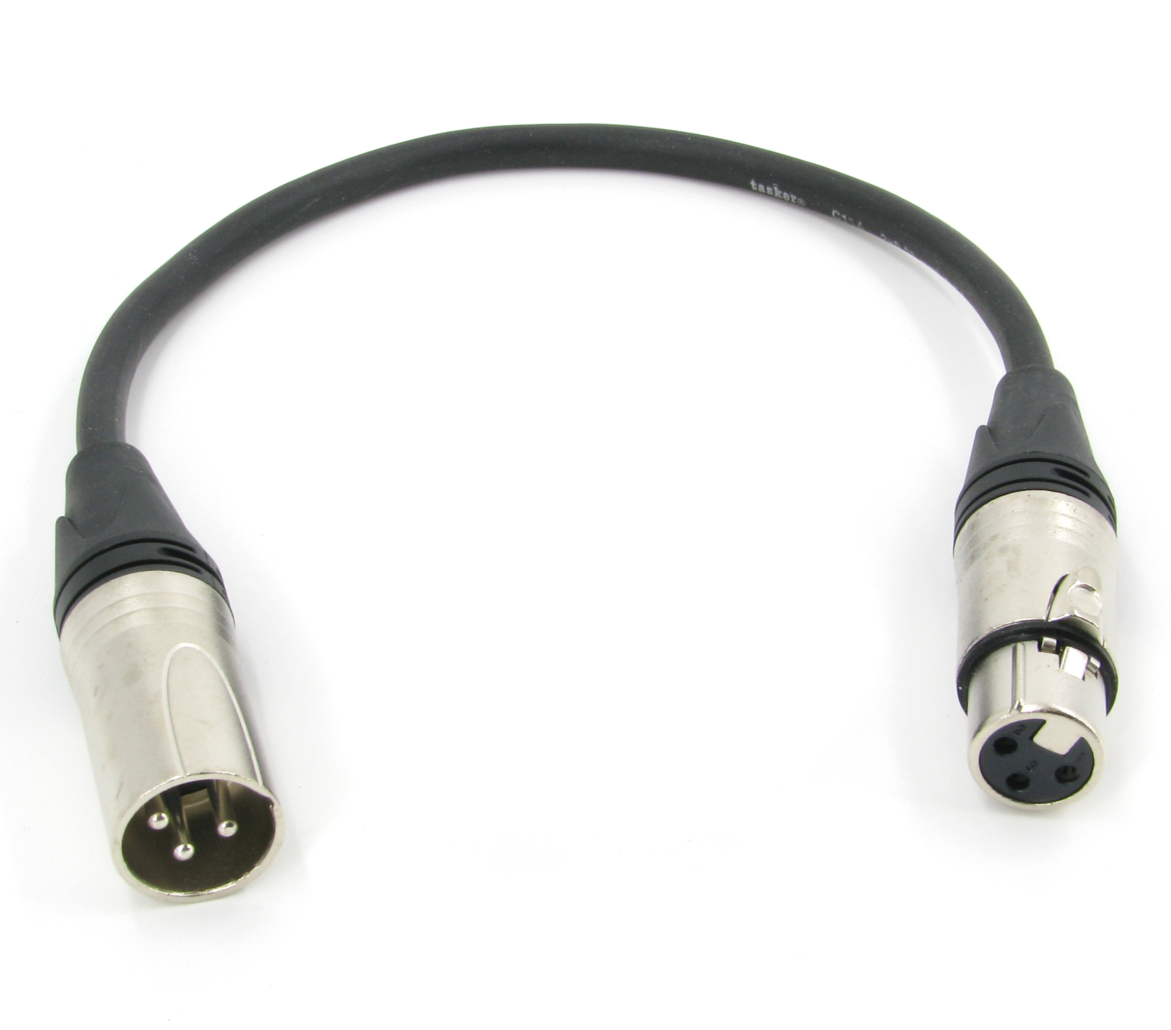 Аудио кабель XLR (M) - XLR (F) симметричный, netaudio C114 (XLR-XLR) длина  0,5 метра